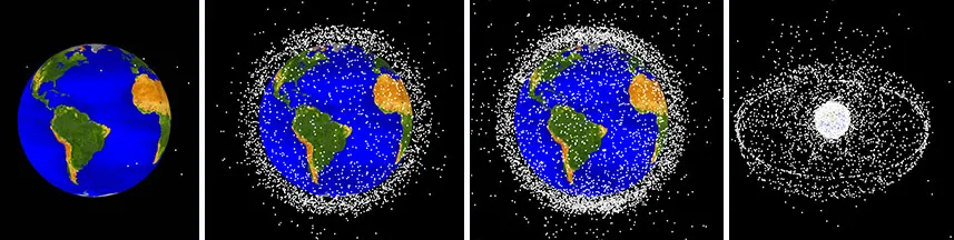 The Growth of Space Debris from 1957 to 2015